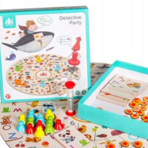 Gra edukacyjna drewniane klocki Montessori 907